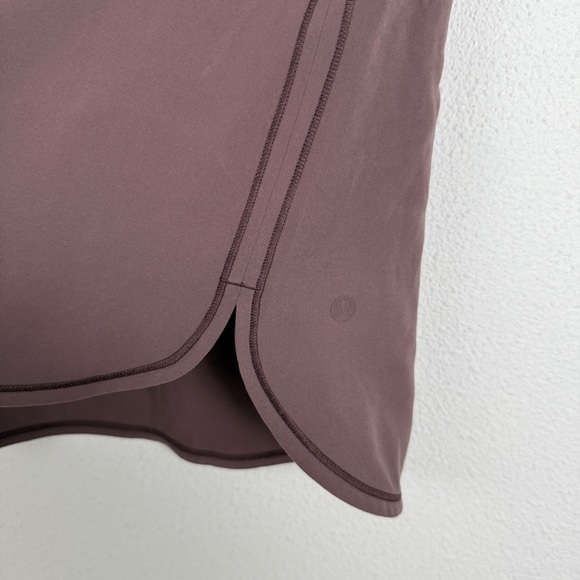 Lululemon On The Fly Woven Mini Skirt Cherry Cola 6 - Picture 6 of 8